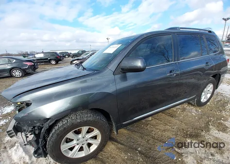 2012 Toyota Highlander Se V6 z USA, uszkodzony, nr VIN 5TDBK3EHXCS097955